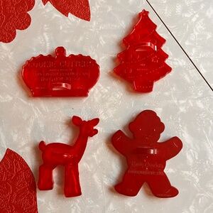 VTG 14 Red HRM Cookie Cutters with Handles, includes 2 Rare ones